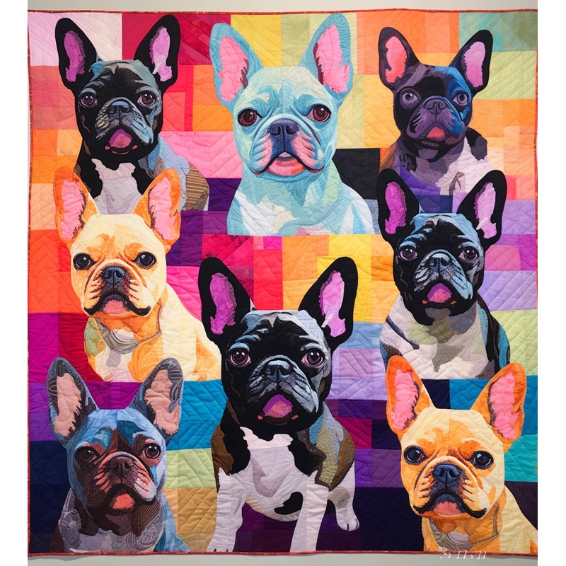 French Bulldog TAI13112357 Quilt Blanket