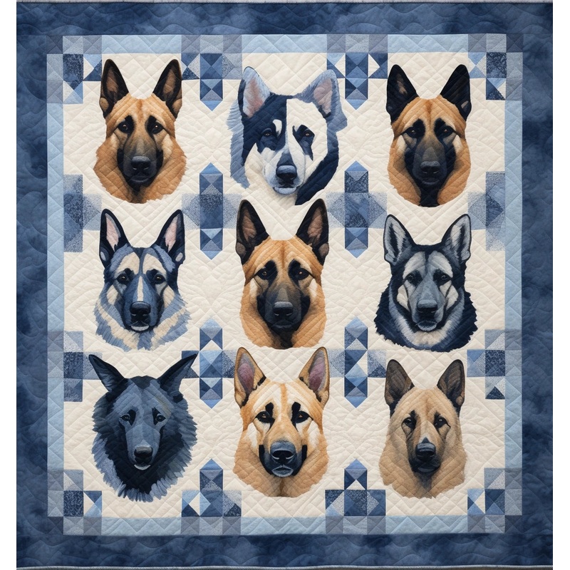 German Shepherd TAI14112306 Quilt Blanket