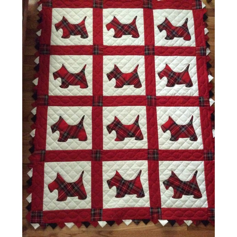 Scottish Terrier CLA15112307 Quilt Blanket