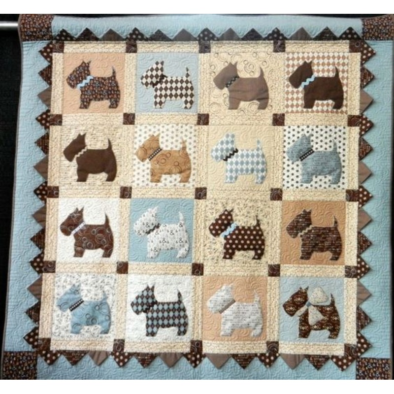 Scottish Terrier CLA15112329 Quilt Blanket