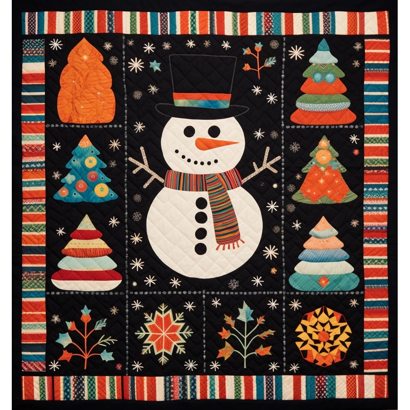 Snowman TAI14112318 Quilt Blanket