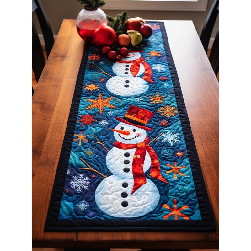 Snowman TAI15112322 Quilted Table Runner