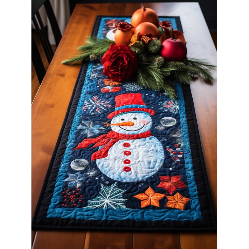 Snowman TAI15112323 Quilted Table Runner
