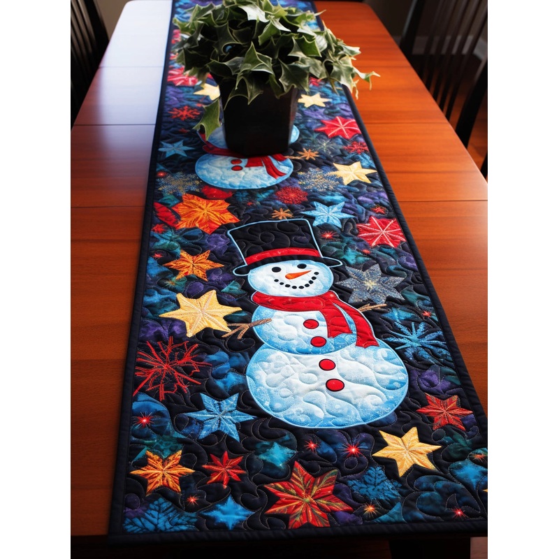 Snowman TAI15112324 Quilted Table Runner