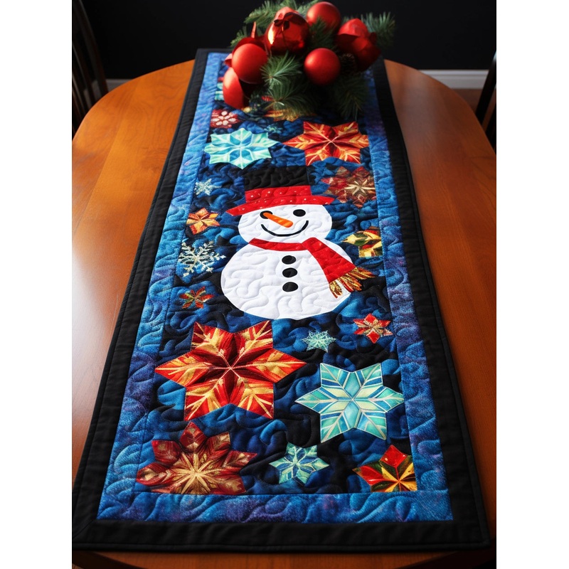 Snowman TAI15112325 Quilted Table Runner