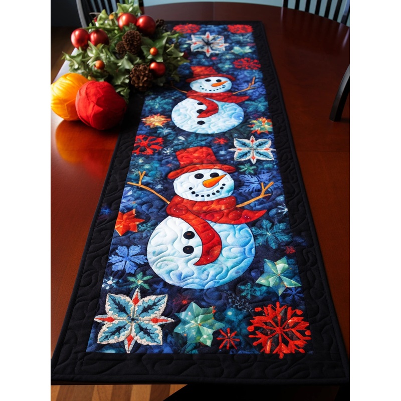 Snowman TAI15112326 Quilted Table Runner