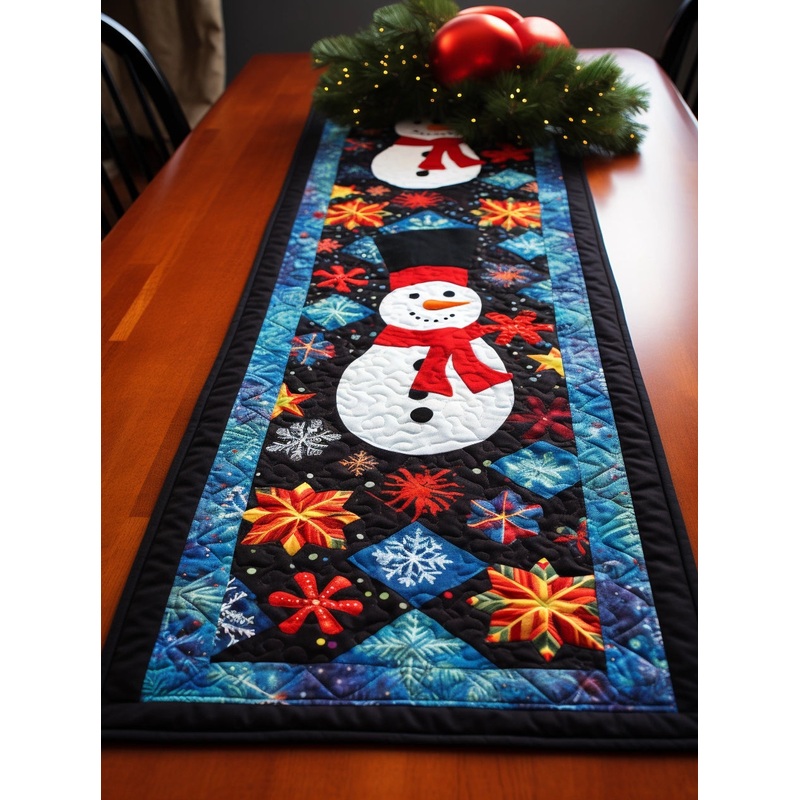 Snowman TAI15112327 Quilted Table Runner