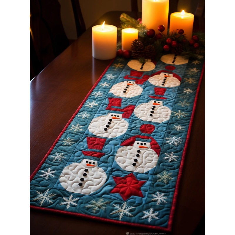 Snowman TAI15112329 Quilted Table Runner