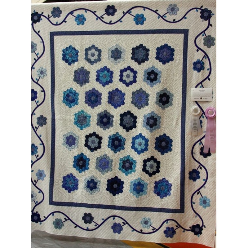 Blue Flower CLA16112321 Quilt Blanket