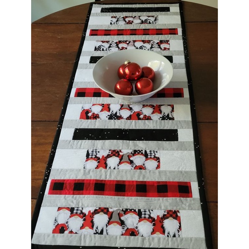 Christmas Gnome CLA20112364 Quilted Table Runner