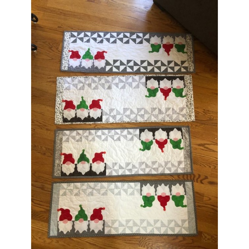 Christmas Gnome CLA20112367 Quilted Table Runner