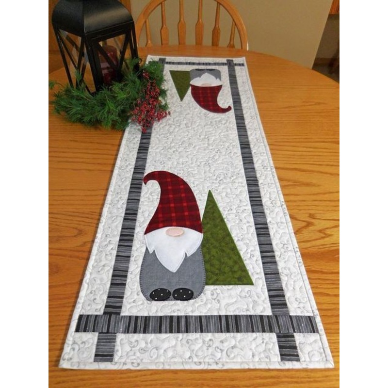 Christmas Gnome CLA20112372 Quilted Table Runner