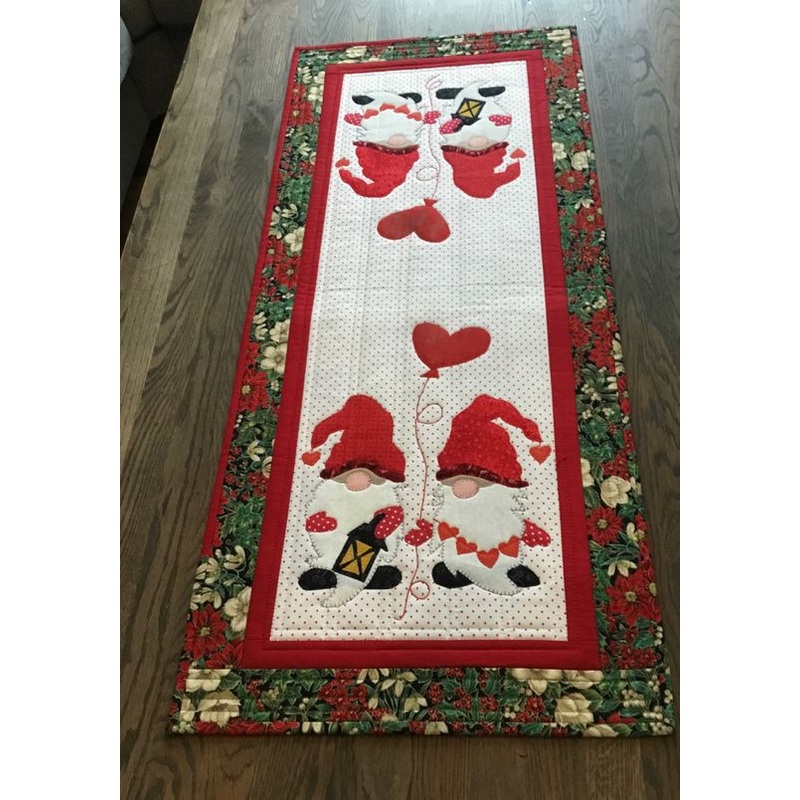 Christmas Gnome CLA20112374 Quilted Table Runner