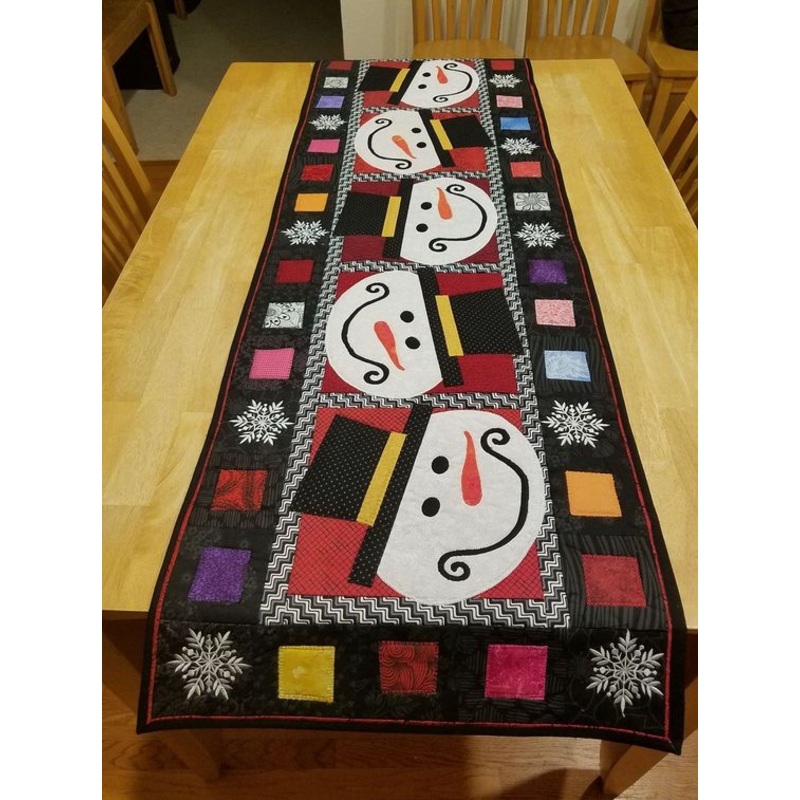 Christmas Snowman CLA16112346 Quilted Table Runner