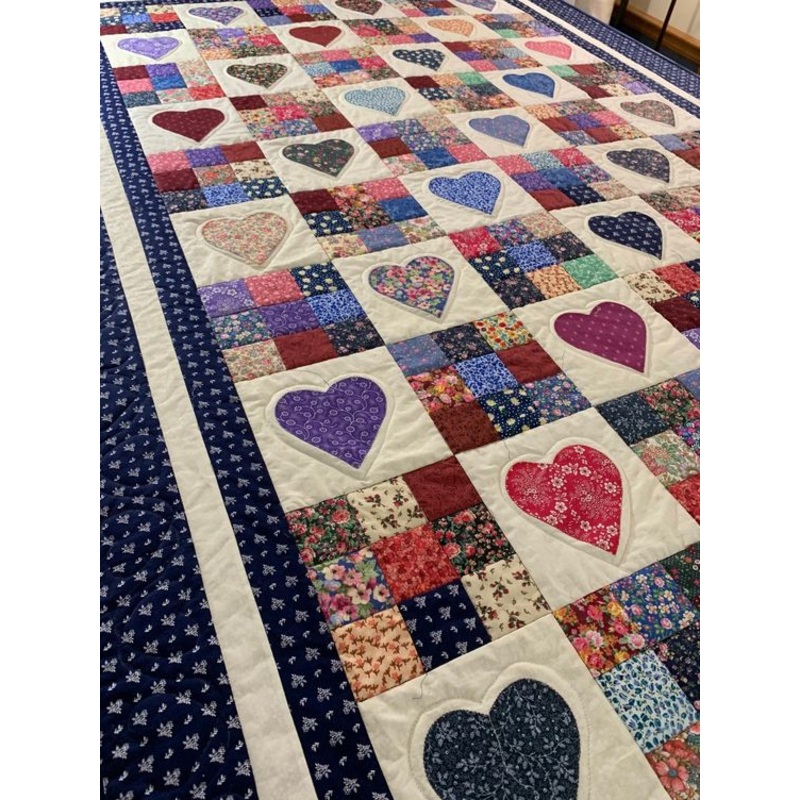 Heart Flower Pattern CLA16112317 Quilt Blanket