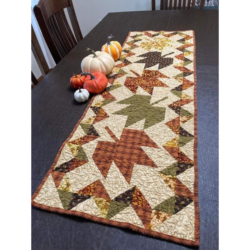 Autumn Leaves CLA21112347 Quilted Table Runner