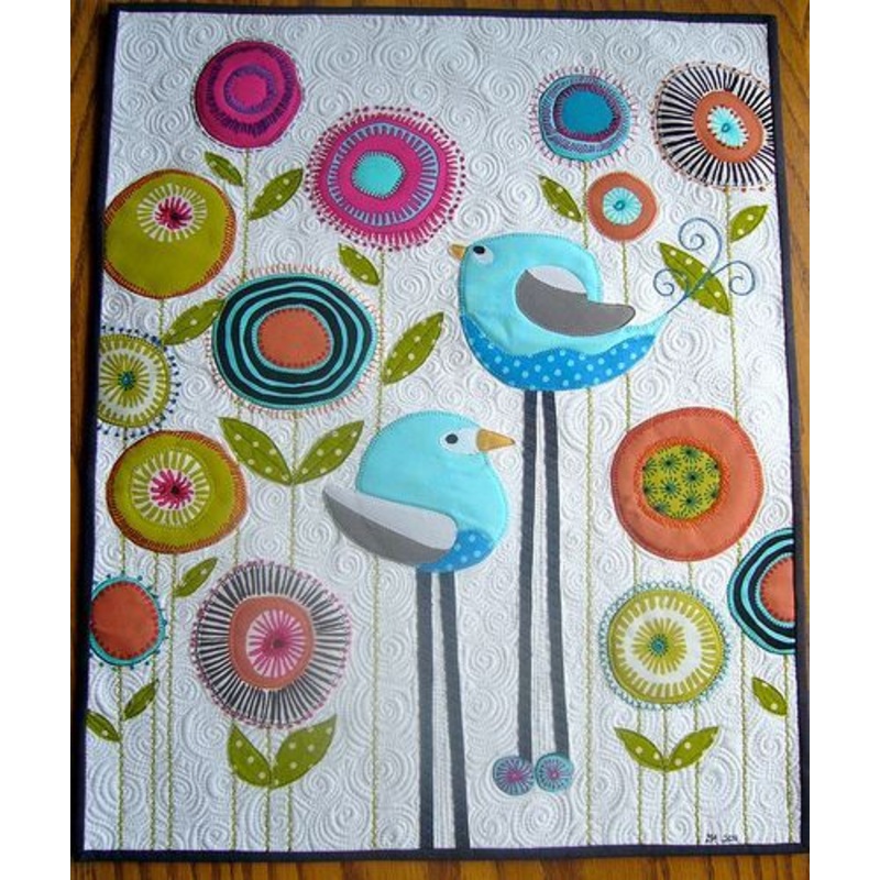Bird Garden CLA21112398 Quilted Placemats