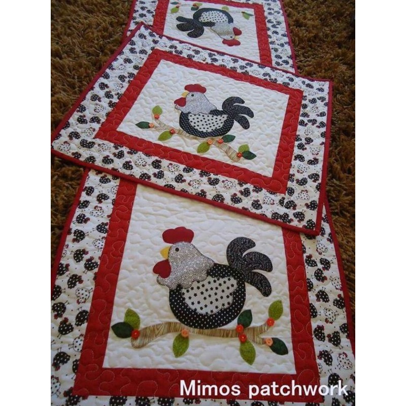 Chicken CLA21112369 Quilted Placemats