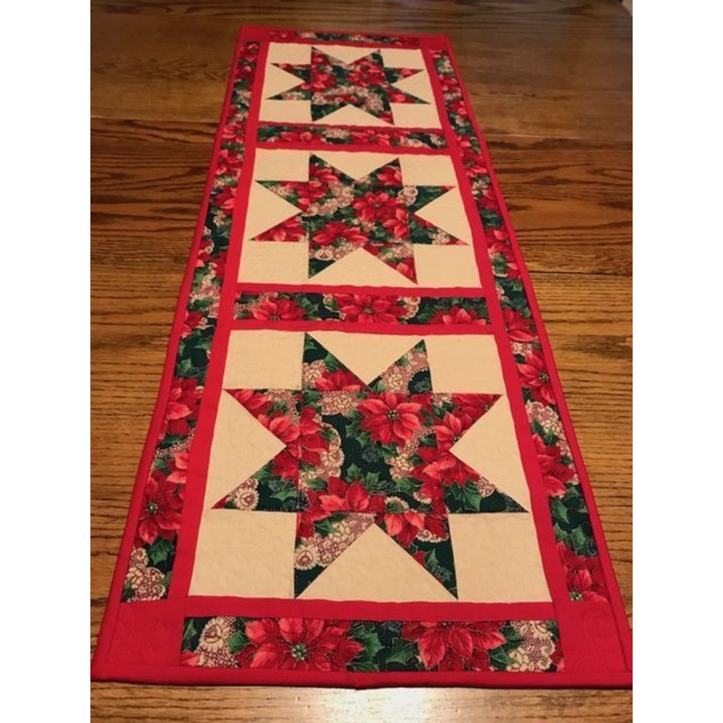 Christmas Flower CLA21112351 Quilted Table Runner