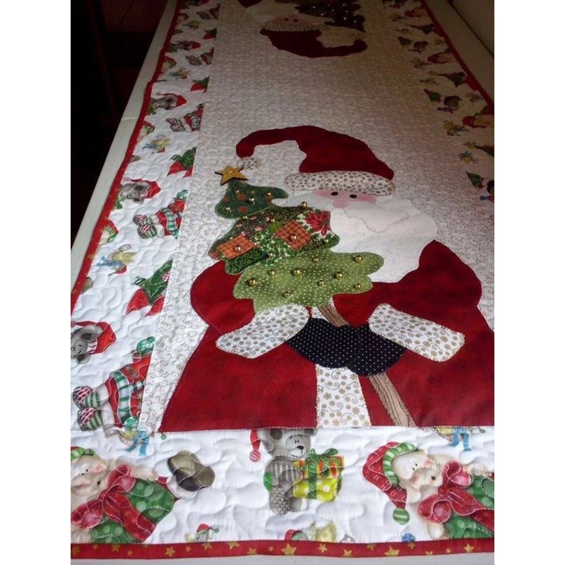 Christmas Santa CLA22112341 Quilted Table Runner