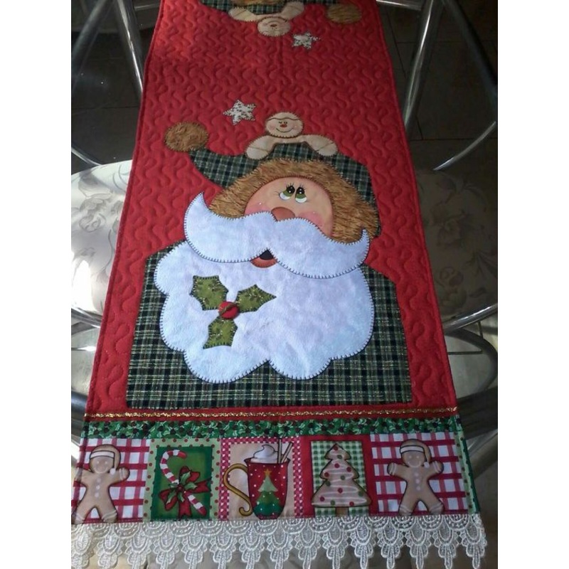 Christmas Santa CLA22112343 Quilted Table Runner