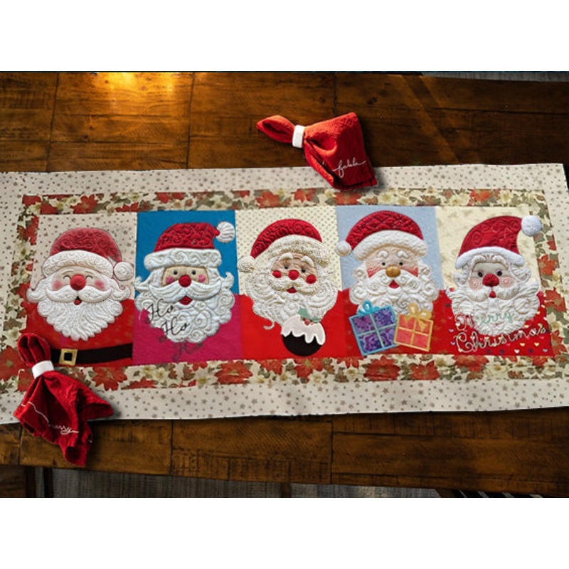Christmas Santa CLA23112304 Quilted Table Runner