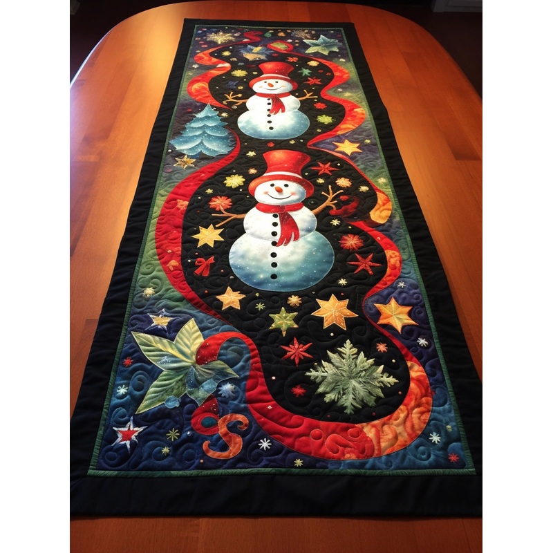 Snowman TAI29112311 Quilted Table Runner