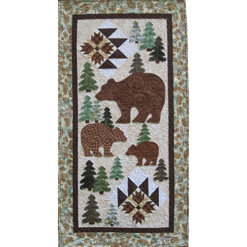 Bear CLA04122329 Quilted Table Runner