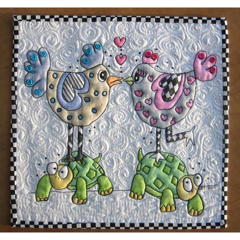Bird And Turtle CLA04122358 Quilted Placemats