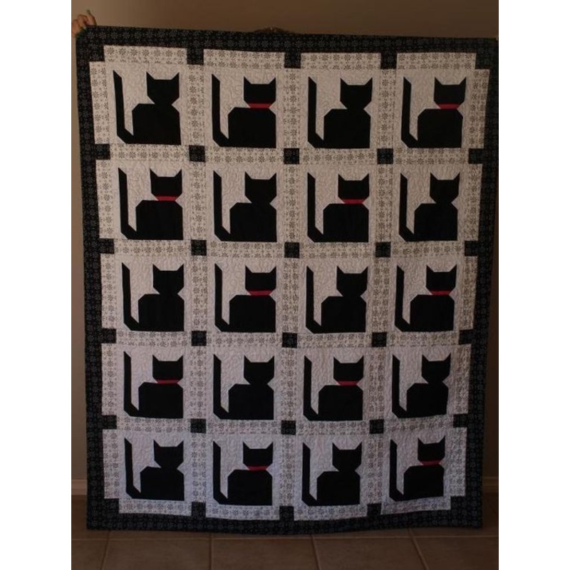 Black Cat CLA04122381 Quilt Blanket