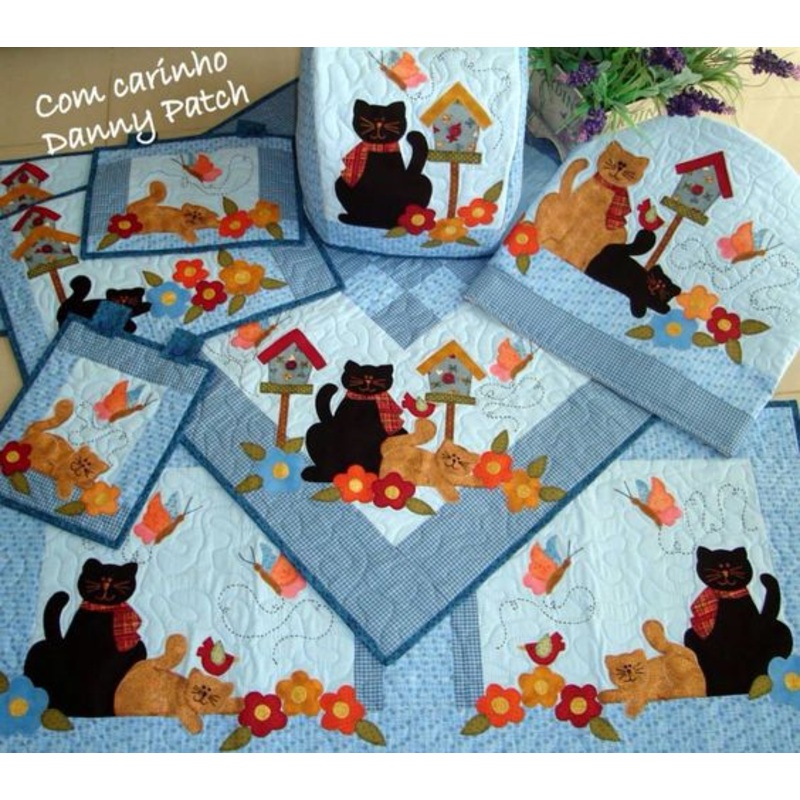 Cat CLA04122348 Quilted Placemats