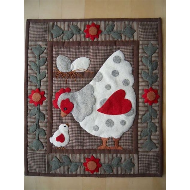 Chicken CLA04122354 Quilted Placemats