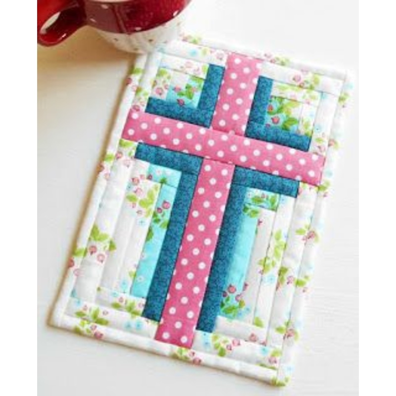 Christian Cross CLA04122345 Quilted Placemats