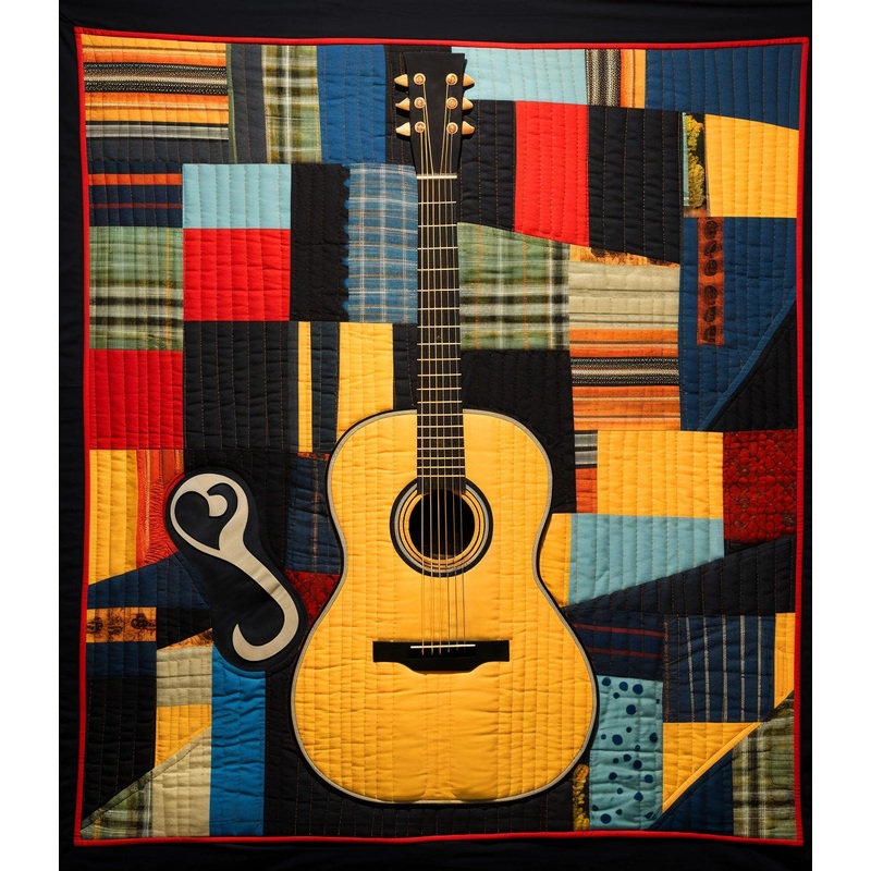Guitar TAI07122302 Quilt Blanket