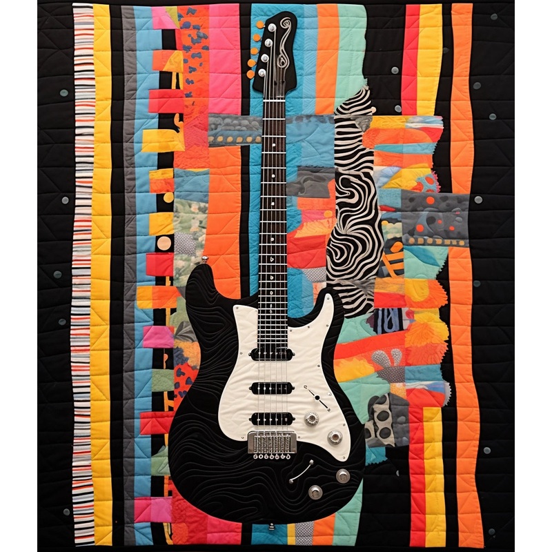 Guitar TAI07122304 Quilt Blanket