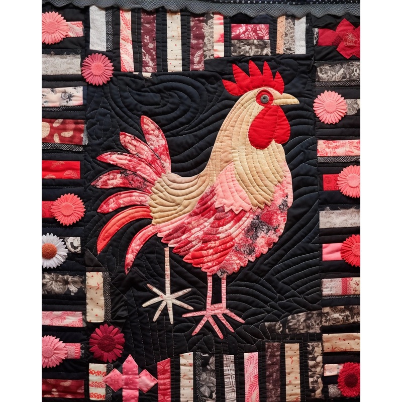 Rooster TAI07122307 Quilt Blanket