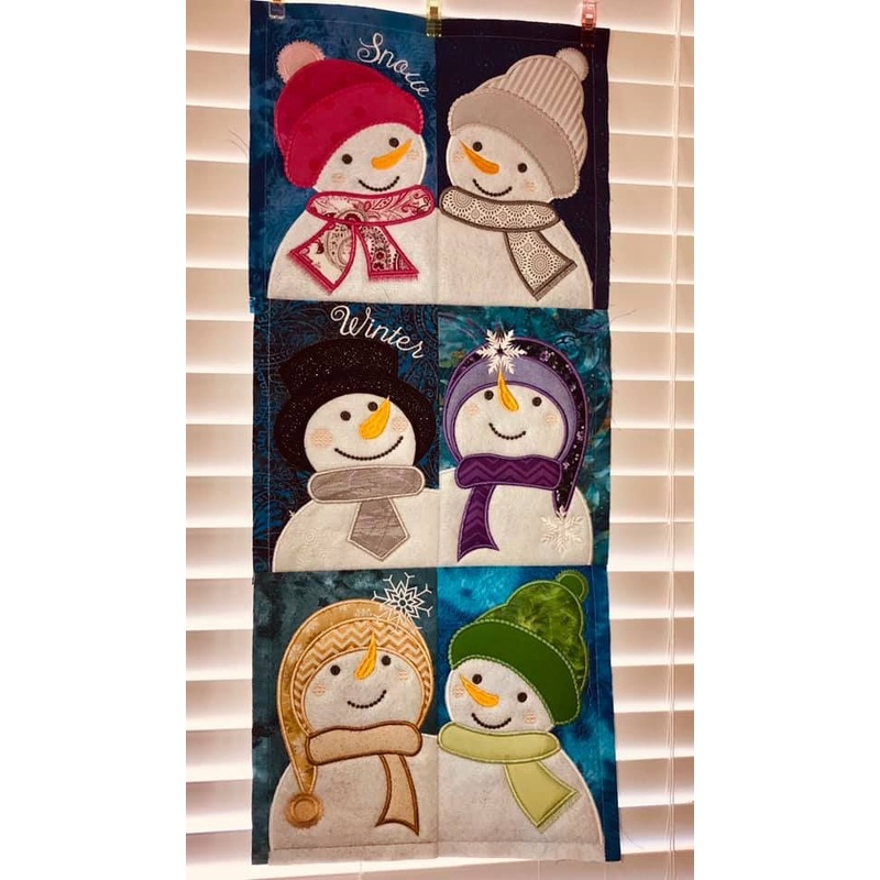 Snowman CLA04122332 Quilted Table Runner
