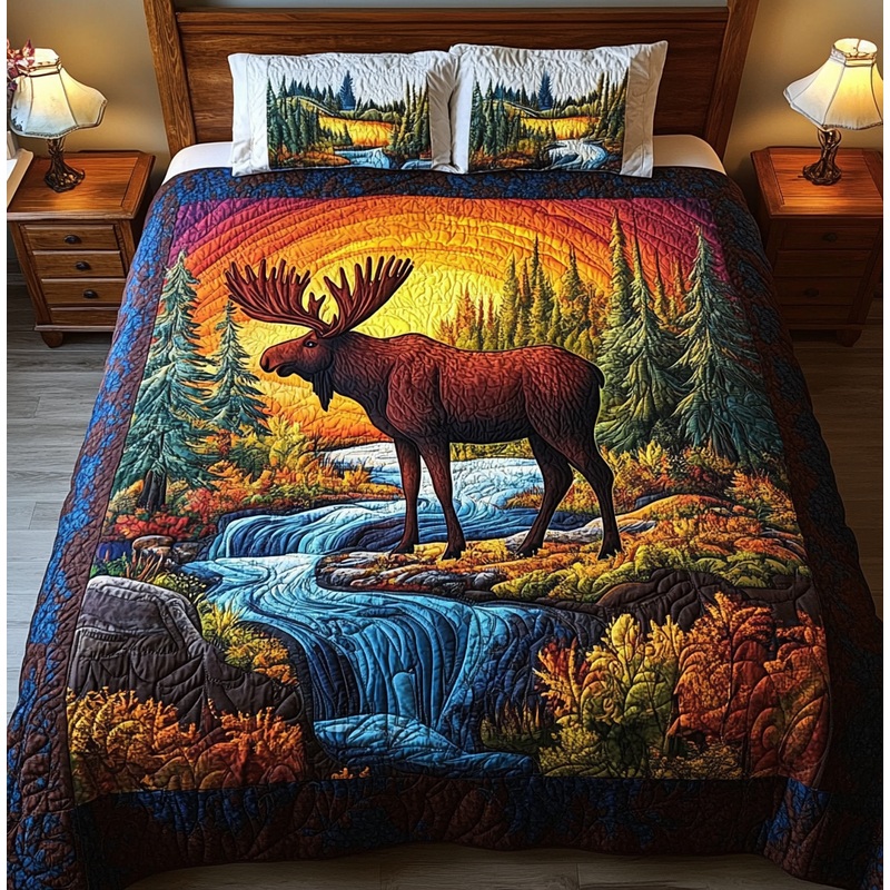 Moose DAI150125197 Quilt Bedding Set