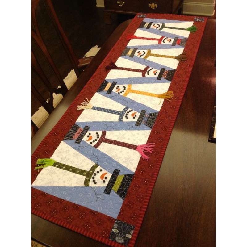Snowman CLA08122314 Quilted Table Runner