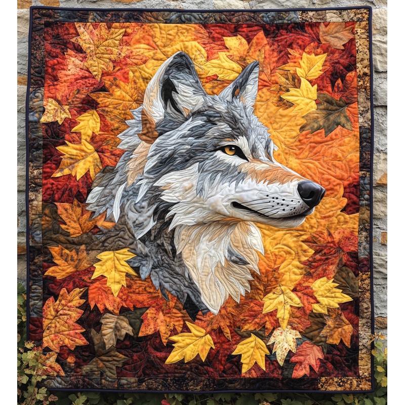 Autumn Wolf DAI150125006 Quilt Blanket