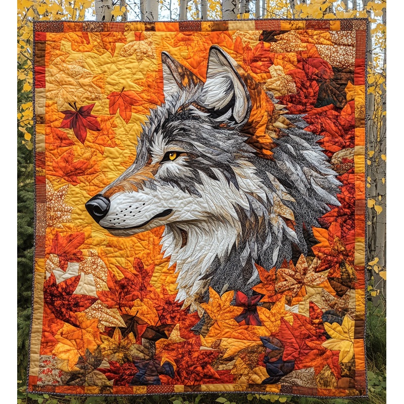 Autumn Wolf DAI150125011 Quilt Blanket