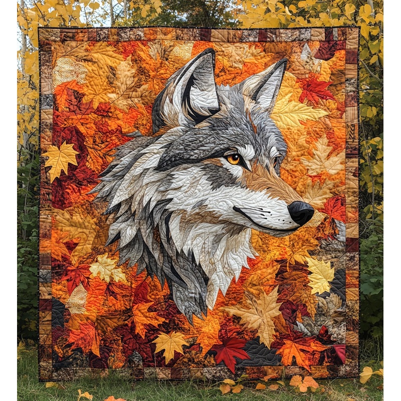 Autumn Wolf DAI150125012 Quilt Blanket