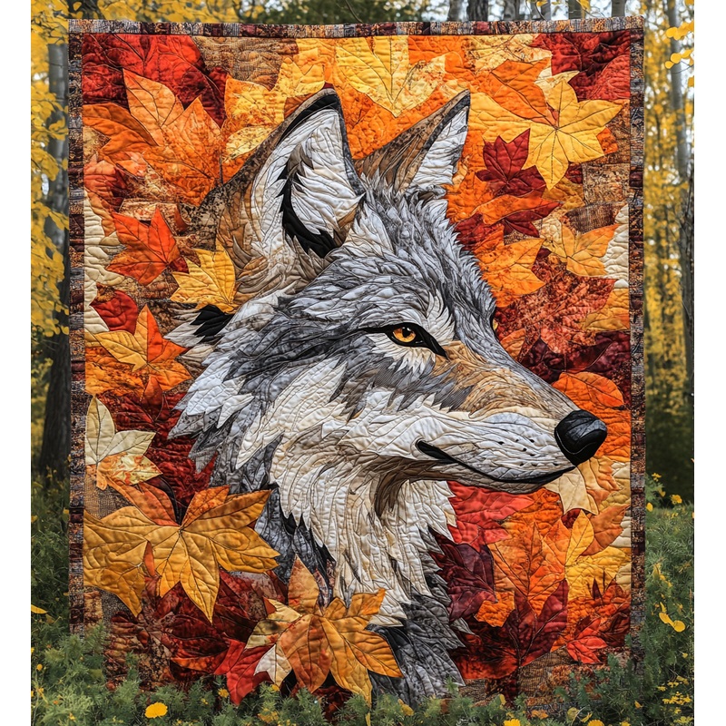 Autumn Wolf DAI150125013 Quilt Blanket