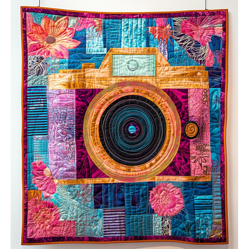 Camera DAI150125001 Quilt Blanket