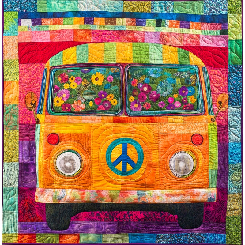 Camping Caravan DAI190225027 Quilt Blanket