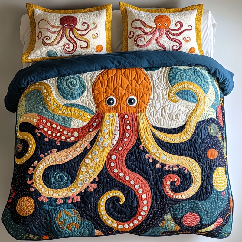 Octopus DAI150125228 Quilt Bedding Set