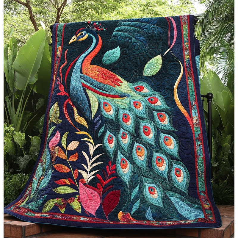 Peacock DAI190225019 Quilt Blanket