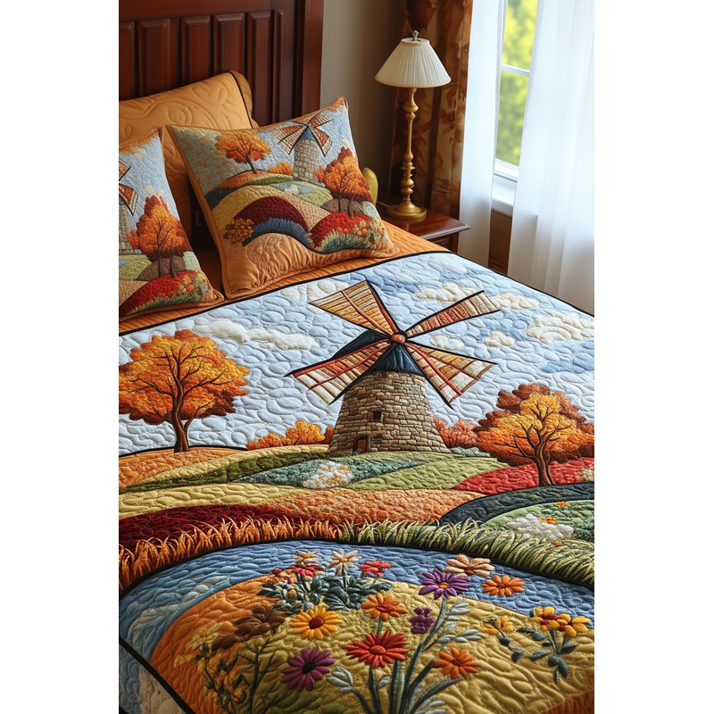 Windmill Field DAI150125283 Quilt Bedding Set