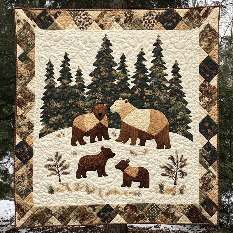 Woodland Bear DAI190225041 Quilt Blanket