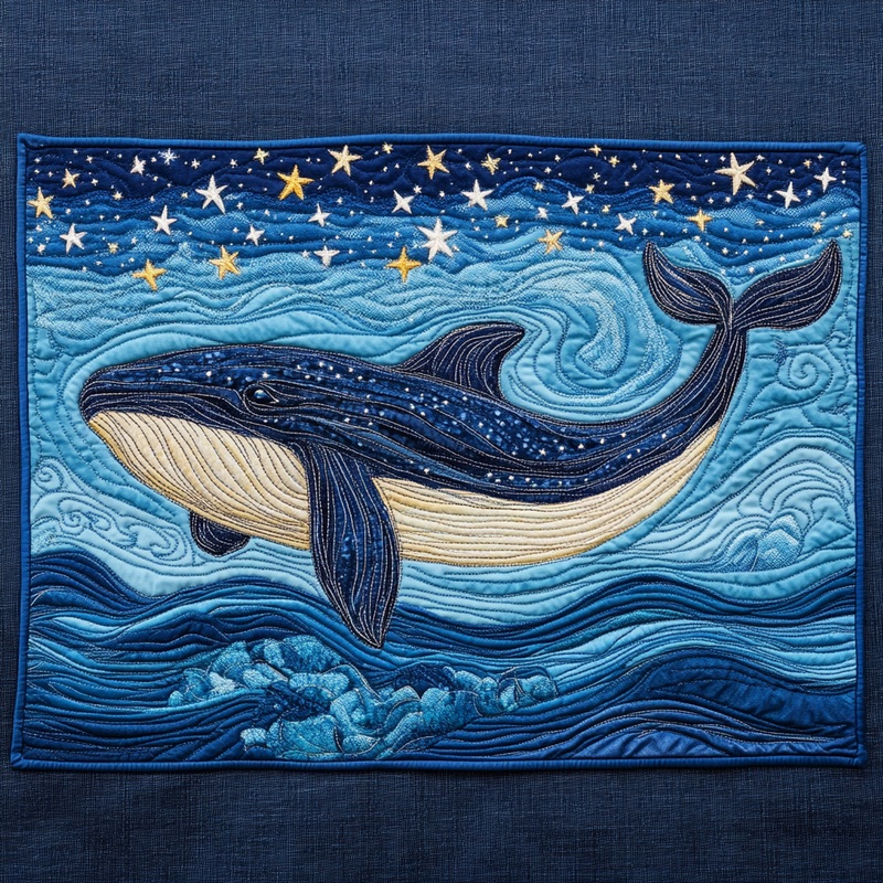 Whale DAI190225305 Quilted Placemats